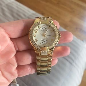 Guess watch with stones around the trim